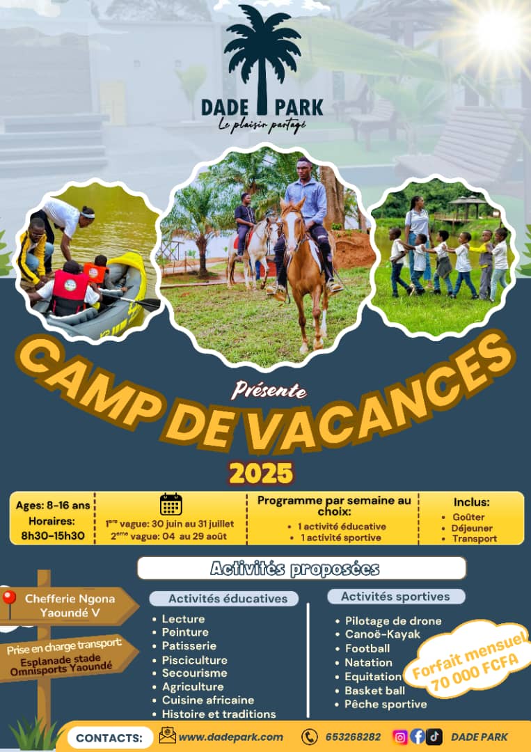 Enfants au camp de vacances